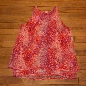 Pink watercolor blouse. Violet and Claire.